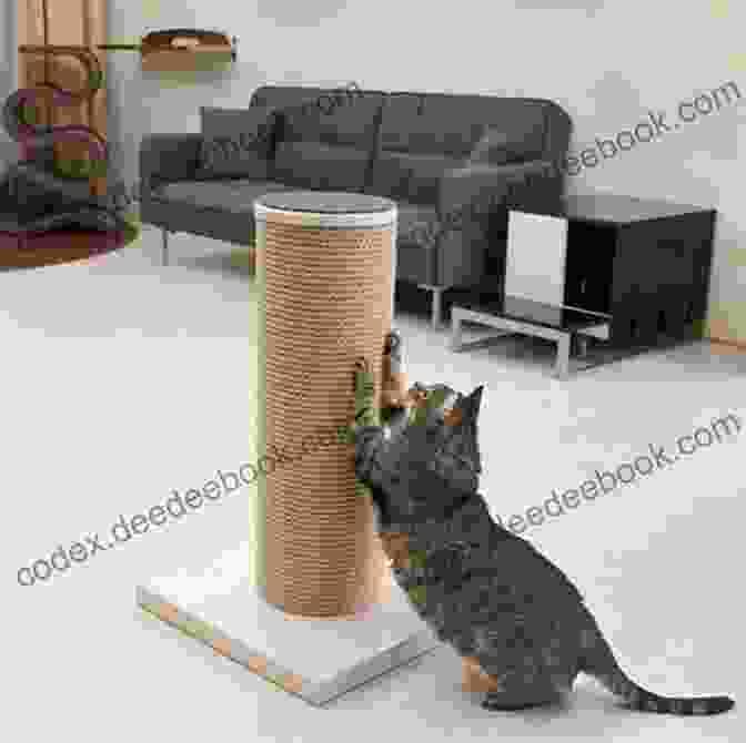 A Cat Scratching Post Cozy Made With Durable Yarn And Designed To Fit Over Most Standard Scratching Posts. Crochet Cats: 10 Adorable Projects For Cat Lovers (Crochet Kits)