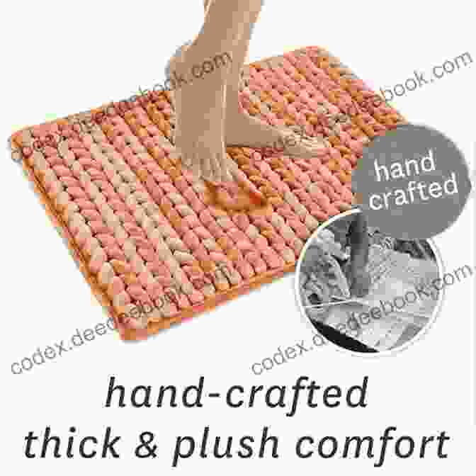 A Cozy Braided Bath Mat Adds Warmth And Texture To The Bathroom. Arm Knitting: 30 No Needle Projects For You And Your Home