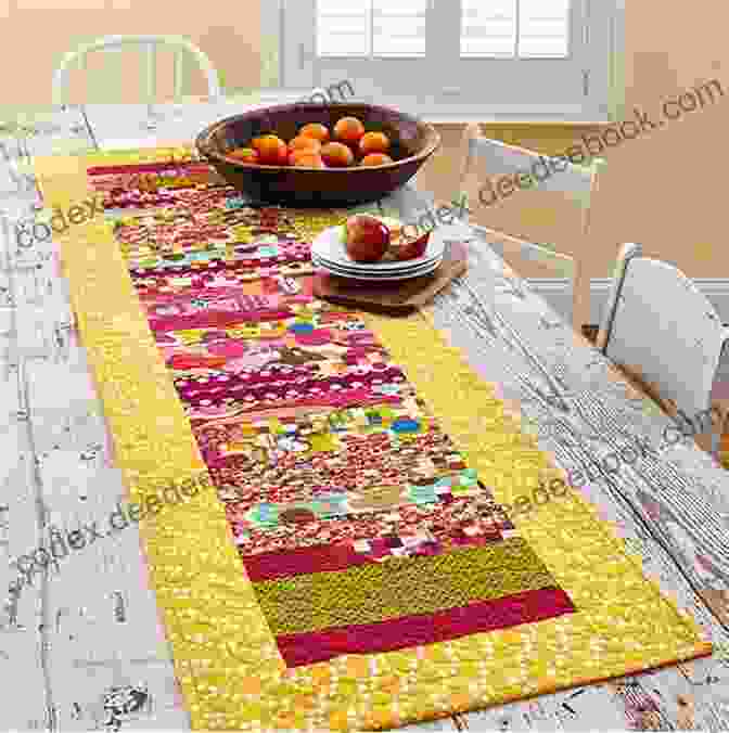 A Rustic Quilted Table Runner Used As A Tabletop Turnabout Tabletop Turnabouts: 2 For 1 Small Quilts For Your Home