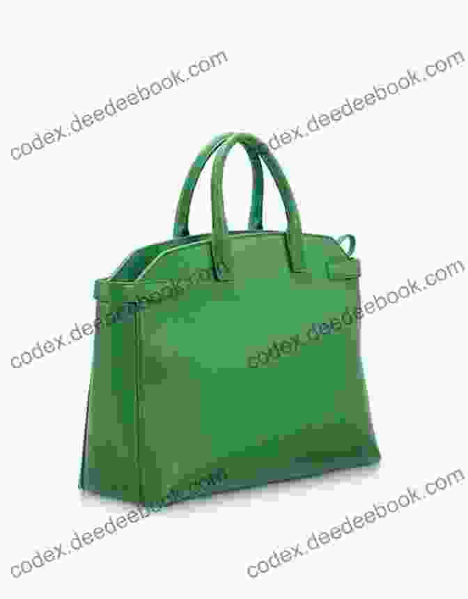 A Spacious Leather Tote Bag In A Deep Emerald Green, Featuring Ornate Stitching And A Braided Leather Strap Ideas For DIY Leather Craft : Beautiful Leather Projects With Step By Step Instructions