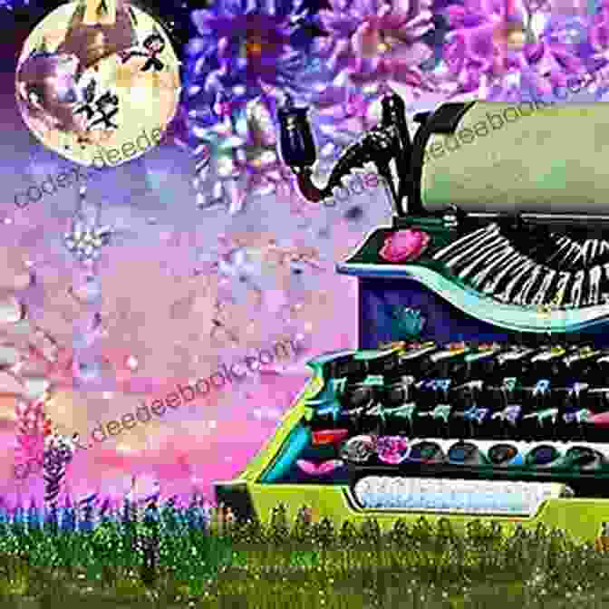 A Vibrant Cover Of 'The Garden Of Letters' Depicting An Antique Typewriter Amidst Blooming Flowers The Garden Of Letters Alyson Richman