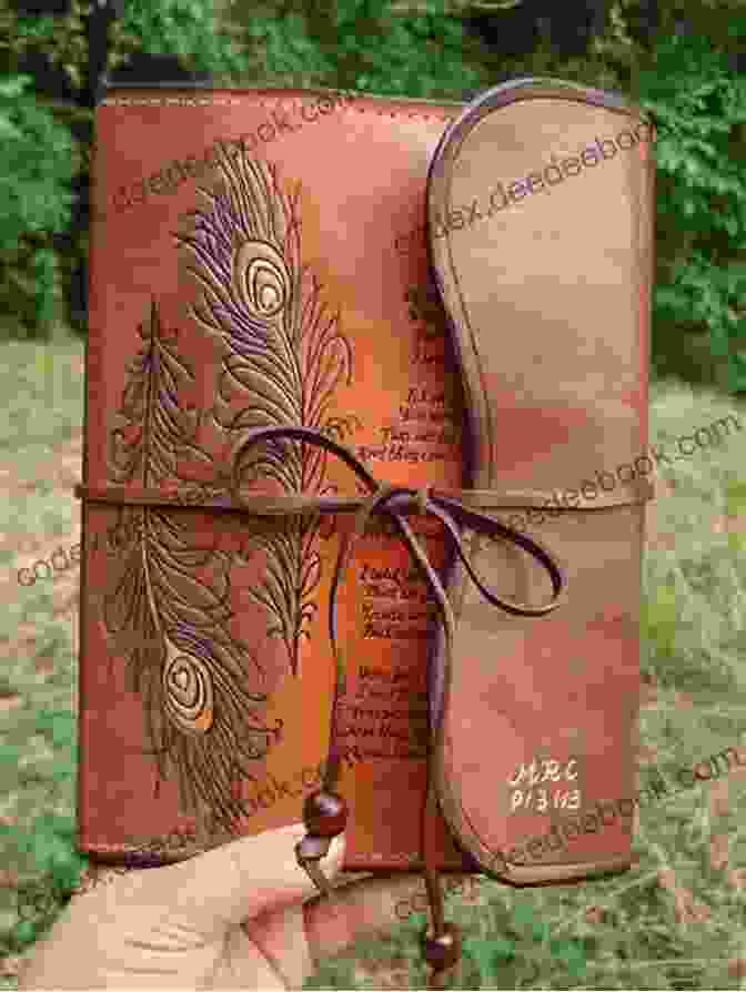 A Vintage Inspired Leather Journal Etched With Intricate Carvings And Bound With A Rustic Twine Ideas For DIY Leather Craft : Beautiful Leather Projects With Step By Step Instructions