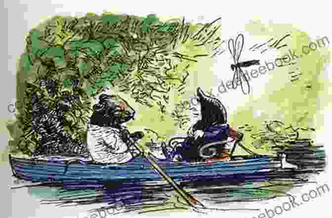 An Illustration Of Toad And Ratty Rowing A Boat Dream Days : With Original Illustrated