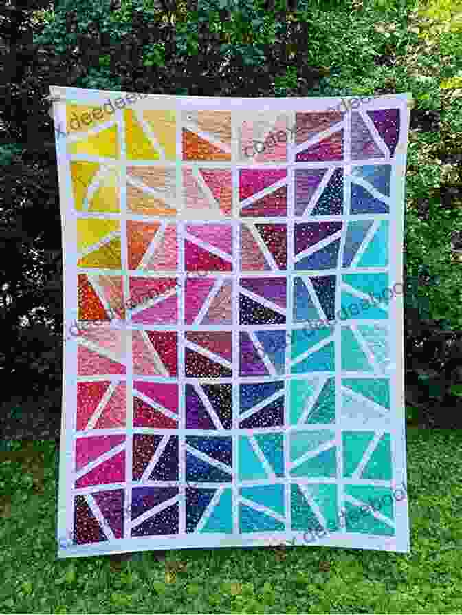 Colorful Quilt With Geometric Patterns And Appliquéd Motifs Celebrations Of Stitching: A Special Collection Of Needlecraft Creations From More Than 70 Designers Worldwide
