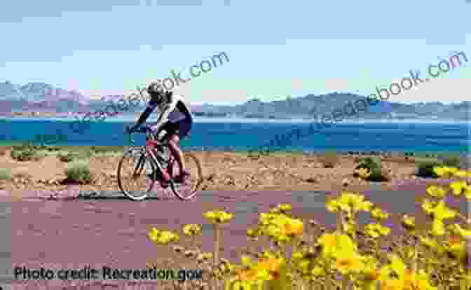 Cyclists Riding Along The Paved Trail Overlooking Lake Mead Best Bike Rides Las Vegas: The Greatest Recreational Rides In The Metro Area (Best Bike Rides Series)