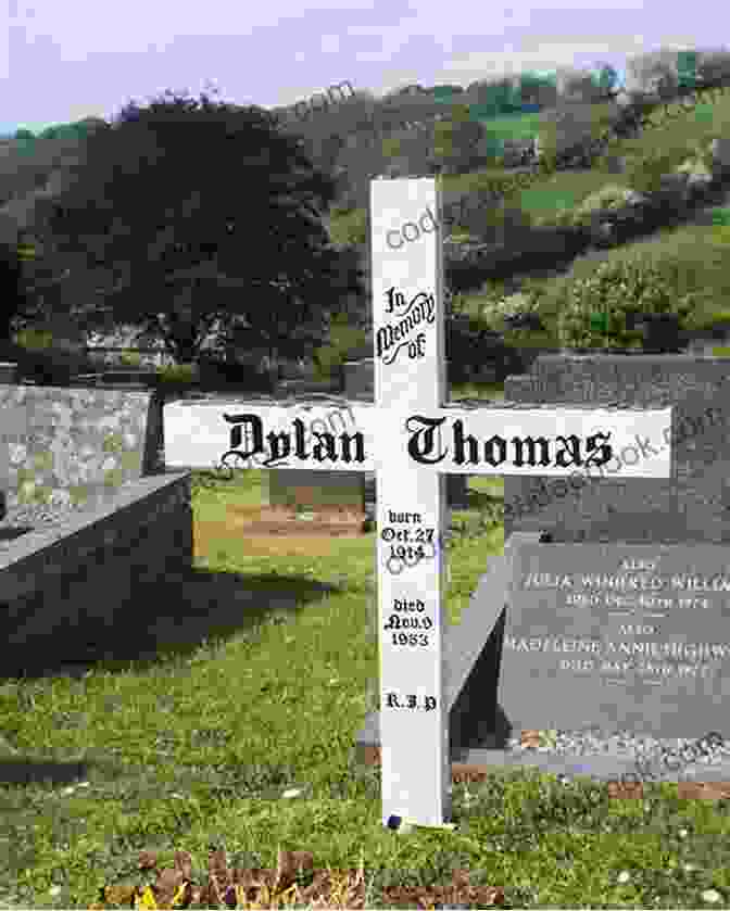 Dylan Thomas's Grave In Laugharne, Wales My Life Dylan Thomas
