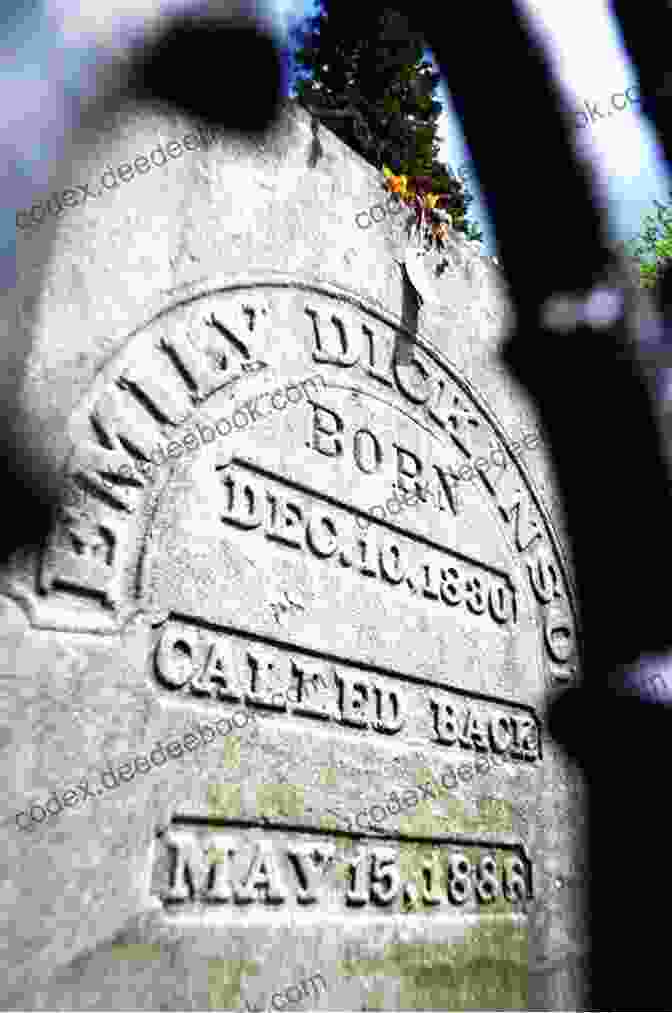Emily Dickinson Contemplating A Gravestone The Secret Life Of Emily Dickinson: A Novel