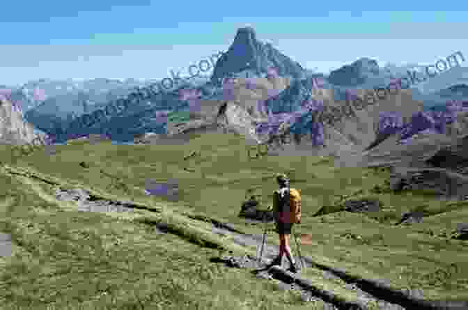 Hiker Exploring The Rugged Trails Of The Pyrenees Mountains. Laruns Village French Holiday In The Valley D Ossau :: Gateway To The Pyrenees Mountains On The Border Of France And Spain (I Illustrated Diaries Of ULlewelyn Pritchard MA 8)