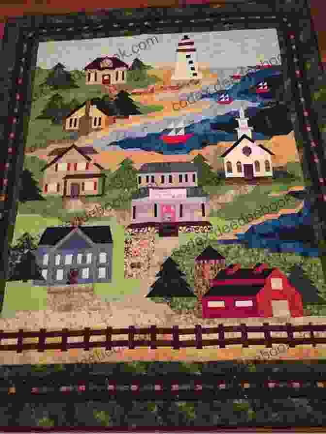 Quilt With Intricate Pictorial Design Depicting A Rural Landscape Finders Keepers Quilts: A Rare Cache Of Quilts From The 1900s