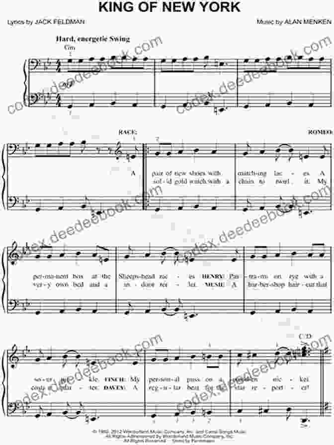 Sheet Music For 'King Of Broadway' The Producers Songbook: Piano/Vocal Highlights