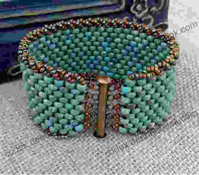 Vibrant And Intricate, This Peyote Stitch Beaded Cuff Showcases The Beauty Of Beadweaving And Adds A Touch Of Bohemian Flair. A Beaded Romance: 26 Beadweaving Patterns And Projects For Gorgeous Jewelry