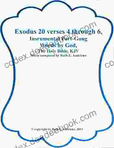 Exodus 20 Verses 4 Thru 6 Instrumental Part Gong: 2nd Commandment